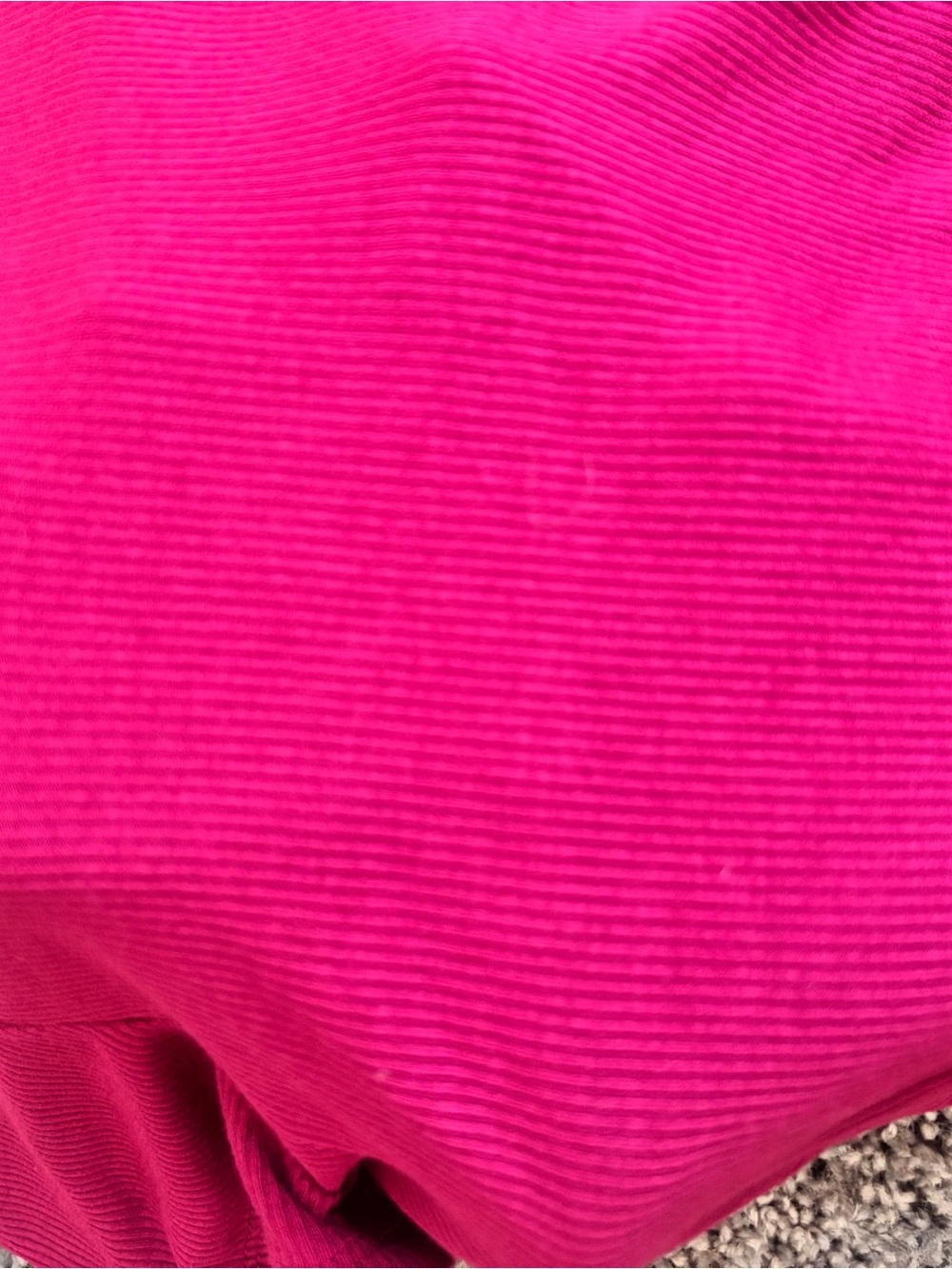 Ribbed Short Sleeve Crop Top - Raspberry Pink - Picture 5 of 8